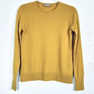 Everlane 100% cashmere mustard colored sweater sz. XS